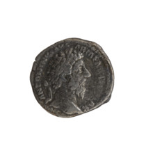 Denarius, Marcus Aurelius (121–180; Roman emperor 161–180), issuer. Obverse: Head of Marcus