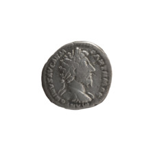 Denarius of Marcus Aurelius (121–180; Roman emperor 161–180), 166–167. Obverse: Bust of Marcus