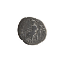 Denarius of Marcus Aurelius (121–180; Roman emperor 161–180). Obverse: Head of Marcus Aurelius with