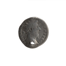 Denarius (hybrid, with a hole), Marcus Aurelius (121–180; Roman emperor 161–180), issuer;