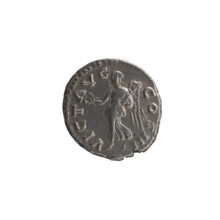 Denarius of Marcus Aurelius (121–180; Roman emperor 161–180), 169–170 CE. Obverse: head of Marcus