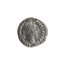 Denarius, Marcus Aurelius (121–180; Roman emperor 161–180), issuer; head of Marcus Aurelius with