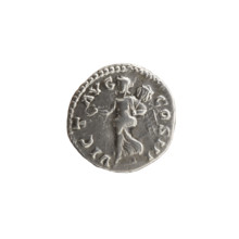 Denarius of Marcus Aurelius (121–180; Roman emperor 161–180), 169–170. Obverse: Head of Marcus