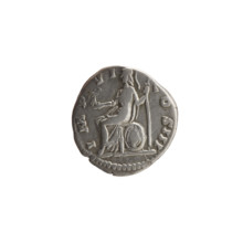 Denarius of Marcus Aurelius (121–180; Roman emperor 161–180), 171–172. Obverse: Head of Marcus