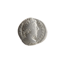 Denarius of Marcus Aurelius (121–180; Roman emperor 161–180), 172–173. Obverse: Bust of Marcus