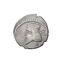 drachma, Vardanes I (41–45), bows (armed), diadems, heads, Parthian Kingdom, Iran, Arsakes I