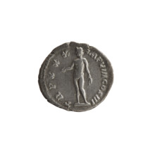 Denarius; Marcus Aurelius (121–180; Roman emperor 161–180), issuer. Obverse: Head of Marcus