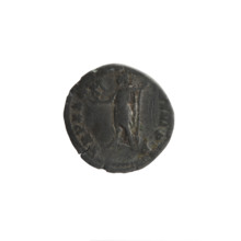 Denarius (forgery) of Marcus Aurelius (121–180; Roman emperor 161–180). Obverse: Head of Marcus