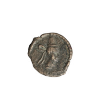 bronze coin of Gotarzes II (king of the Parthians; 40–51 CE). Obverse: head of Gotarzes II in
