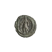 Bronze coin of Gotarzes II (king of the Parthians; 40–51). Obverse: head of Gotarzes II in diadem