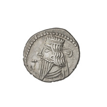Drachma, Vologases I (51–79). Obverse: bust of Vologases I wearing a diadem, facing left. Reverse: