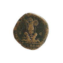 Dupondius of Marcus Aurelius (121–180; emperor 161–180), obverse: head of Marcus Aurelius in