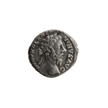 Denarius, Marcus Aurelius (121–180; Roman emperor 161–180), issuer Marcus Aurelius; obverse: head