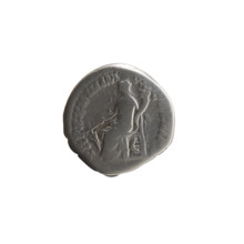 Denarius; issuer: Marcus Aurelius (121–180; Roman emperor 161–180). Obverse: Head of Marcus
