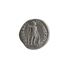 Denarius, Marcus Aurelius (121–180; Roman emperor 161–180), 178–179. Obverse: Head of Marcus
