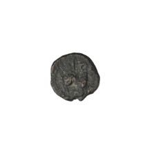 Bronze coin of Mithridates IV (King of the Parthians; reign c. 129–140 AD). Obverse: head of