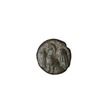 Bronze coin, Vologases III (105–147). Obverse: diademed head of Vologases III facing left. Reverse: