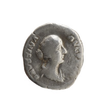 Denarius, Faustina the Younger (ca. 130–176; Roman empress 161–176; Augusta 147–161). Obverse: