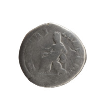 Denarius; obverse: Bust of Faustina II in drapery facing right, inscription 'FAVSTINA - AVGVSTA'.