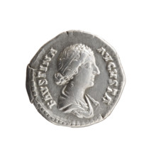 Denarius of Faustina the Younger (ca. 130–176; Roman empress 161–176), issuer Marcus Aurelius
