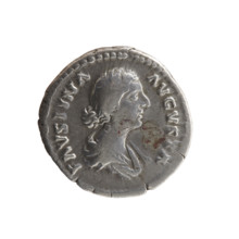 Denarius, Marcus Aurelius (121–180), issuer; Faustina the Younger (c.130–176), Roman empress;