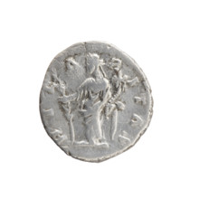 Denarius of Faustina the Younger (ca. 130–176; Roman empress 161–176) issued under Marcus Aurelius