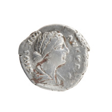 Denarius of Faustina the Younger (ca. 130–176), Roman empress 161–176; issuer Marcus Aurelius