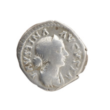 Denarius, Faustina the Younger (ca. 130–176; Roman empress 161–176), Marcus Aurelius (121–180;