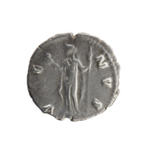 Denarius; bust of Faustina the Younger in drapery facing right with legend FAVSTINA AVGVSTA;