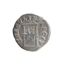 Denarius of Faustina the Younger (ca. 130–176), wife of Marcus Aurelius (121–180). Obverse: bust of