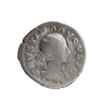 Denarius of Faustina the Younger (ca. 130–176; Roman empress 161–176); issuer Marcus Aurelius