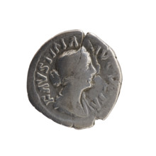 Denarius of Faustina the Younger (ca. 130–176), depicting draped bust of Faustina II facing right