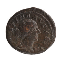 Marcus Aurelius (121–180; Roman emperor 161–180), issuer; Faustina the Younger (c.130–176; Roman