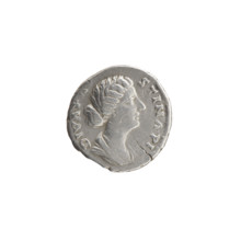Denarius, Marcus Aurelius (121–180; Roman emperor 161–180), issuer; Faustina the Younger (ca.