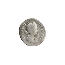 Denarius, Faustina the Younger (ca. 130–176; Roman empress 161–176), Marcus Aurelius (121–180;