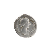 Denarius, Faustina the Younger (ca. 130–176; Roman empress 161–176), Marcus Aurelius (121–180;