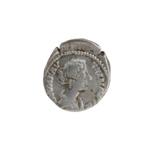Denarius, posthumous issue for Faustina the Younger (ca. 130–176; Roman empress 161–176). Obverse: