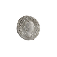 Denarius, Faustina the Younger (ca. 130–176; Roman empress 161–176), Marcus Aurelius (121–180;