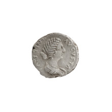 Denarius (hybrid), Faustina the Younger (ca. 130–176; Roman empress 161–176), Marcus Aurelius