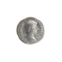 Denarius of Lucius Verus (130–169; Roman emperor 161–169), 163–164. Obverse: Bust of Lucius Verus