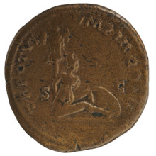 sestertius, Lucius Verus (130–169; Roman emperor 161–169), issuer: Lucius Verus; iconography: