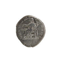 Denarius of Lucius Verus (130–169; Roman emperor 161–169). Obverse: Head of Lucius Verus with