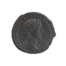 as/dupondius, Commodus (161–192; Roman emperor 177–192), (caesar 175–177), Marcus Aurelius