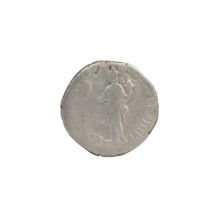 Denarius, Commodus (161–192 CE; Roman emperor 177–192) — obverse: Head of Commodus in a laurel