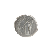 Denarius, Commodus (161–192; Roman emperor 177–192). Obverse: Head of Commodus in laurel wreath
