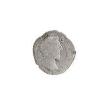 Denarius, Commodus (161–192; Roman emperor 177–192), issuer: Commodus. Obverse: Head of Commodus in