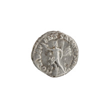 Denarius; obverse: Head of Commodus in a laurel wreath facing right, inscription 'L AEL AVREL CO -