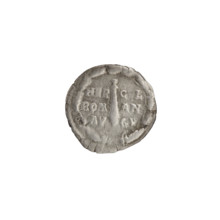 Denarius of Commodus (reigned 177–192). Obverse: laureate head of Commodus facing right,