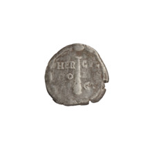 Denarius of Commodus (reigned 177–192). Obverse: bust of Commodus wearing a lion skin and laurel