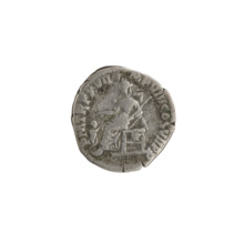 Denarius of Commodus (reigned 177–192). Obverse: laureate head of Commodus facing right,